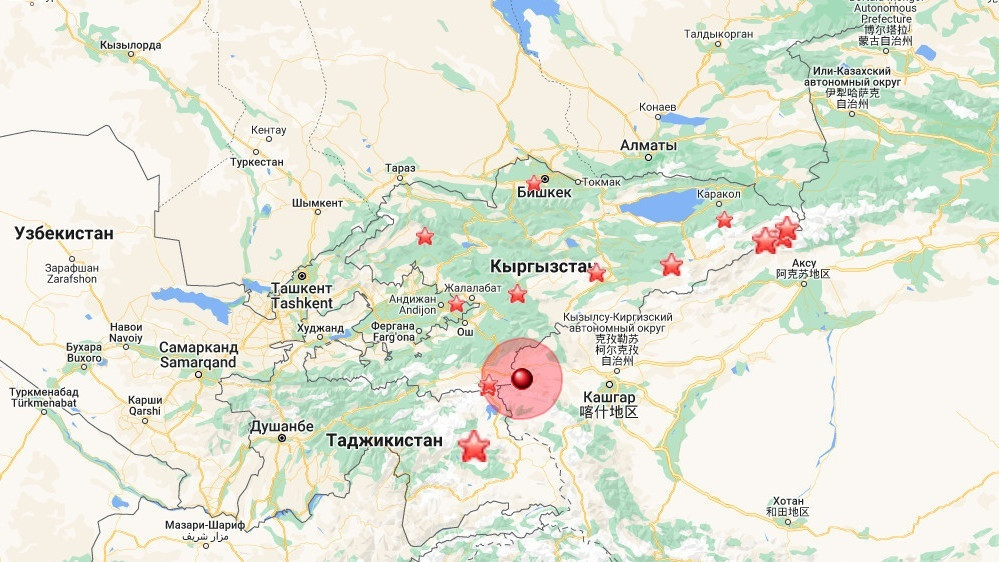 В кыргызстане произошло землетрясение. Граница Кыргызстана и Китая на карте. Граница Киргизии и Китая на карте. Граница Казахстана и Киргизии на карте. Граница Китай Казахстан Киргизия на карте.